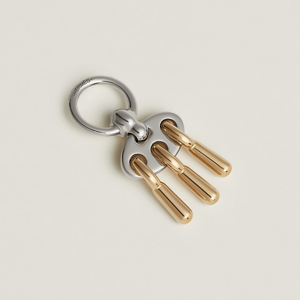 小物 HERMES Charms Cadenas scarf ring Hermes Lizard Kelly Cadena Scarf Ring – Oliver Jewellery